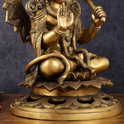 Pure Brass antique finish Lord Hanuman Statue - 18 inch