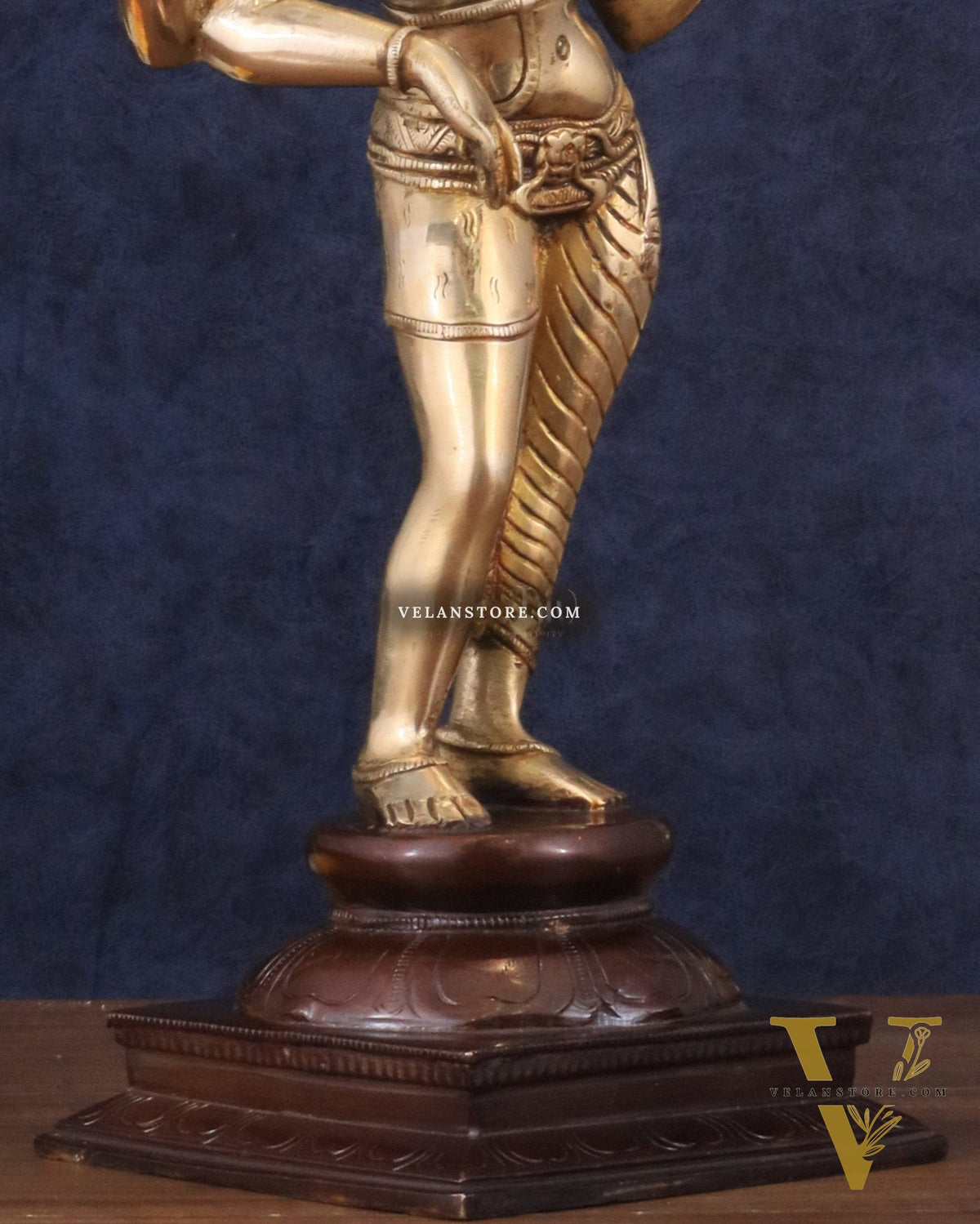Pure Brass Ardhanarishwara Shiv Parvati Sculpture - 15.2 inch