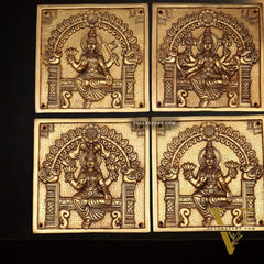 Pure Brass Ashtalakshmi Wall Hangings – Large Set 7"
