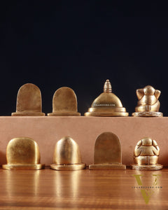 Pure Brass Ashtavinayaka Lord Ganesha 8 Forms Idol Set – 2.5 Inch,