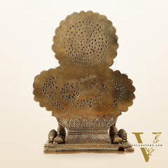 Pure Brass Baal Krishna with Peacocks Idol 11 inch