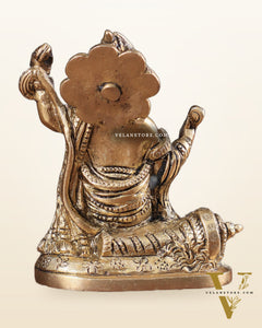 Pure Brass Bhajan Hanuman Idol 4.5"