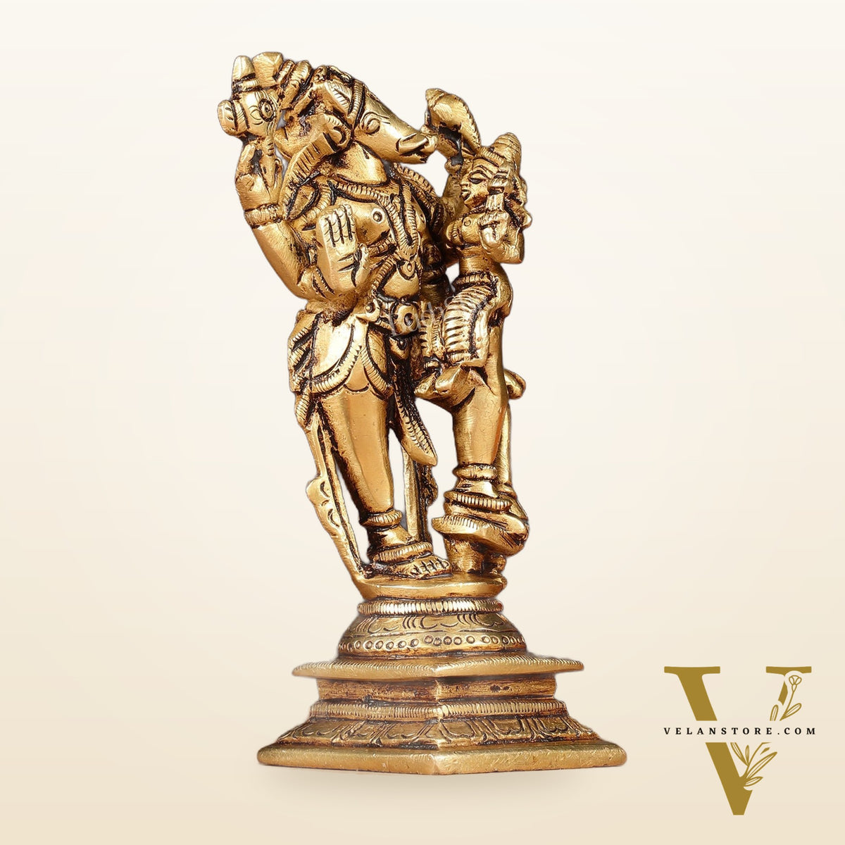 Pure Brass Bhu Varaha Swamy Idol 5"