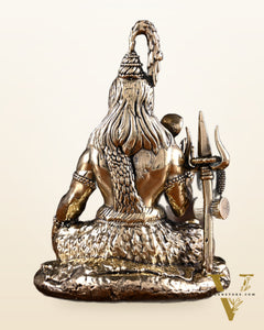 Pure Brass Blessing Lord Shiva Idol 4.5"