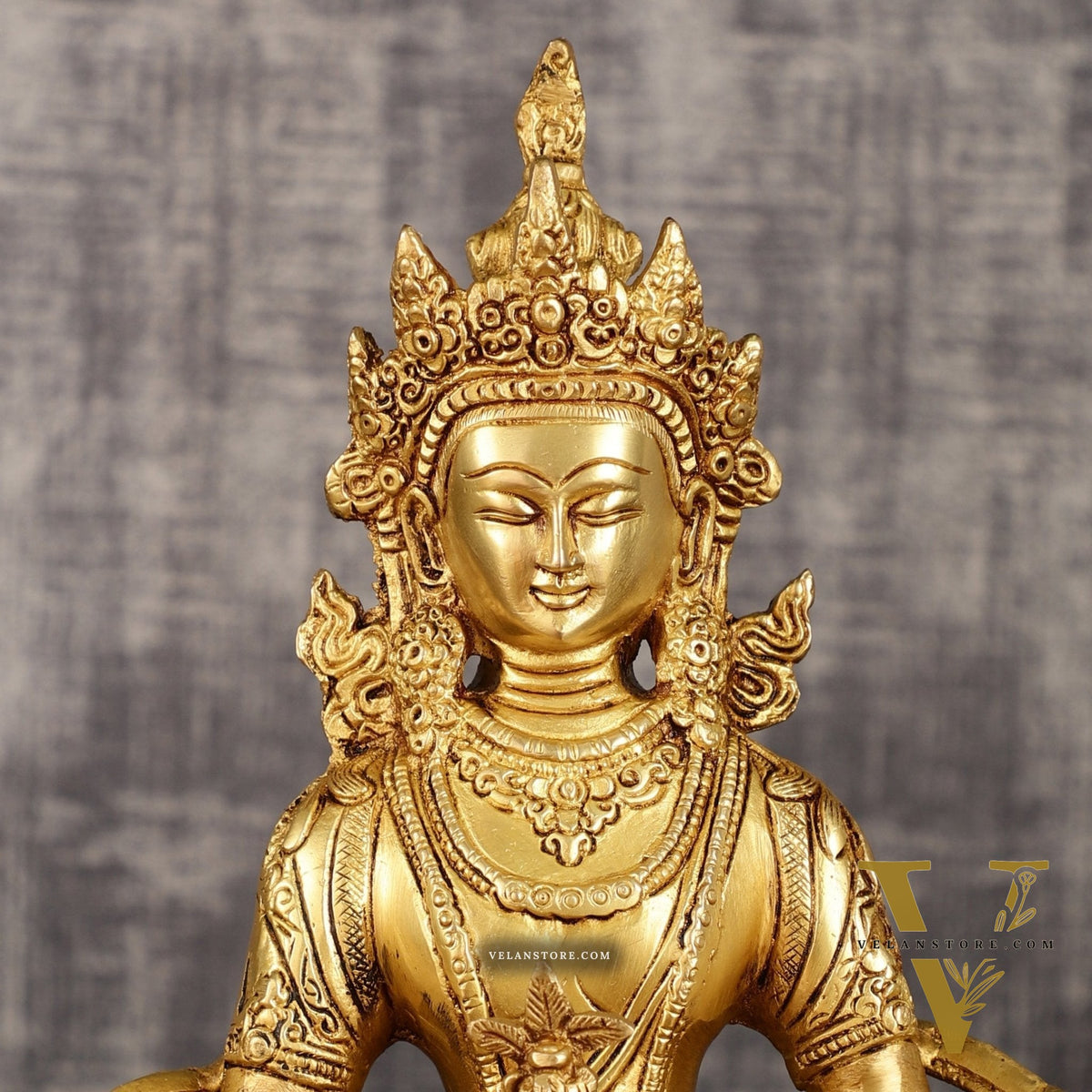 Pure Brass Buddha in Amitabha Mudra | Meditation Buddha | 12 Inch Statue