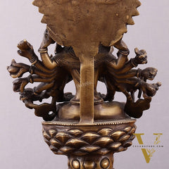 Pure Brass Buddhist Durga Mother of All Buddha's Statue – 11.5