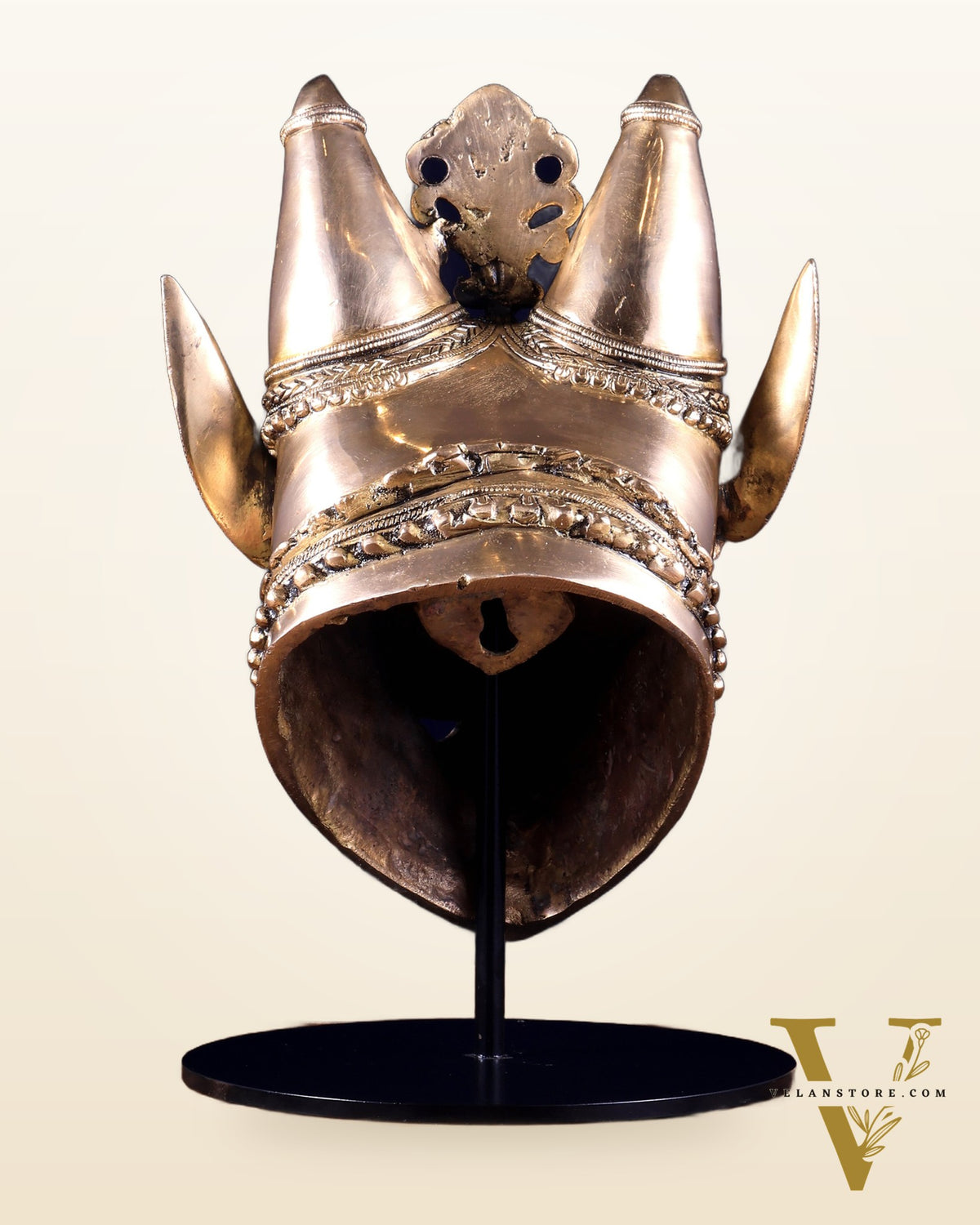 Pure Brass Bull Head Artefact – Table Décor