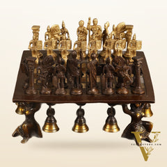 Pure Brass Chess Set | Handcrafted Antique Look