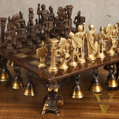 Pure Brass Chess Set | Handcrafted Antique Look