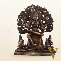 Pure Brass Dakshinamurthy Statue 18" large