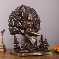 Pure Brass Dakshinamurthy Statue 18" large