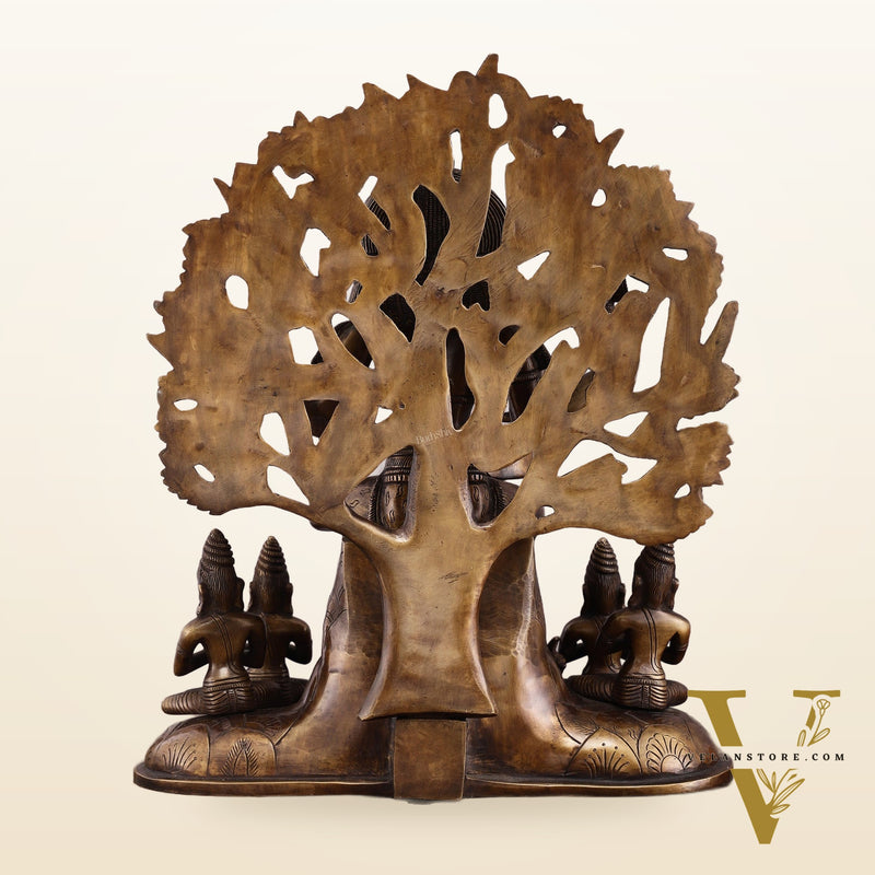 Pure Brass Dakshinamurthy Statue 18" large