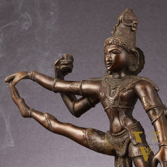 Pure Brass Dancing Shiva statue | 14" Height