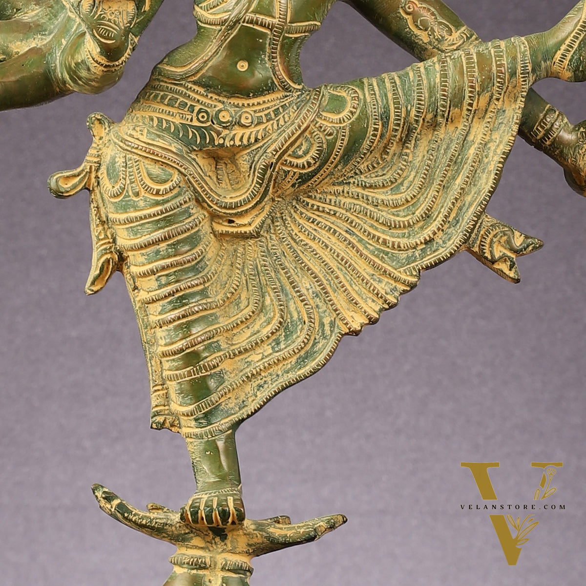 Pure Brass Dancing Vishnu avatar vamana 16 inch