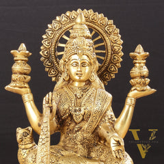Pure Brass Dhan Lakshmi Idol -11 inch height