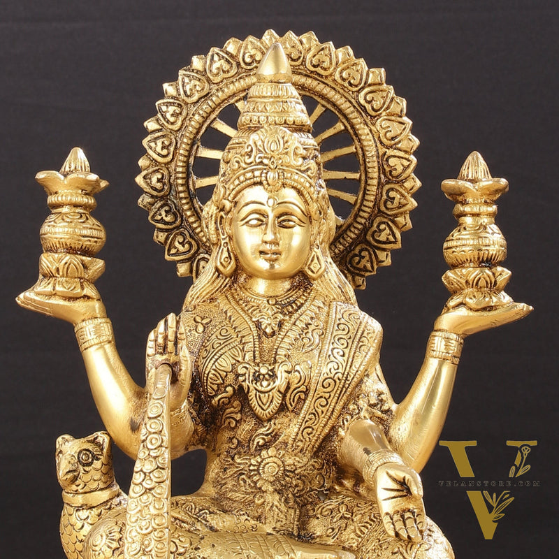 Pure Brass Dhan Lakshmi Idol -11 inch height