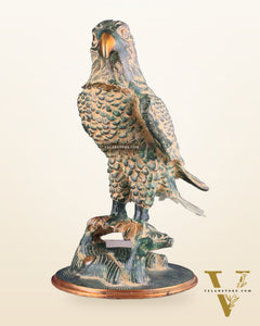 Pure Brass Eagle Statue in Antique patina | Vastu & Feng Shui 13"