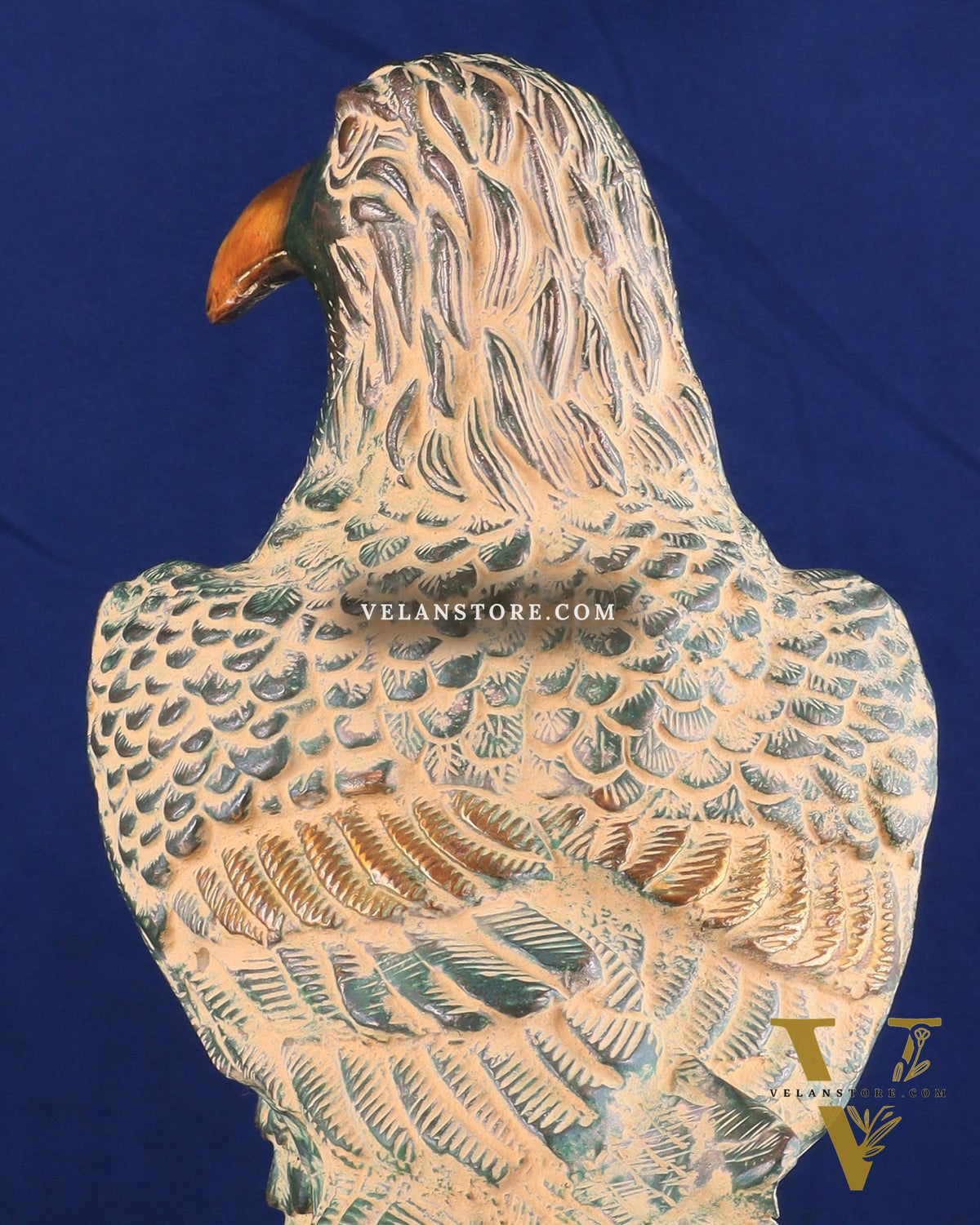 Pure Brass Eagle Statue in Antique patina | Vastu & Feng Shui 13"