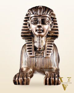 Pure Brass Egyptian Sphinx of Giza Statue – Handcrafted Decorative Piece 8"
