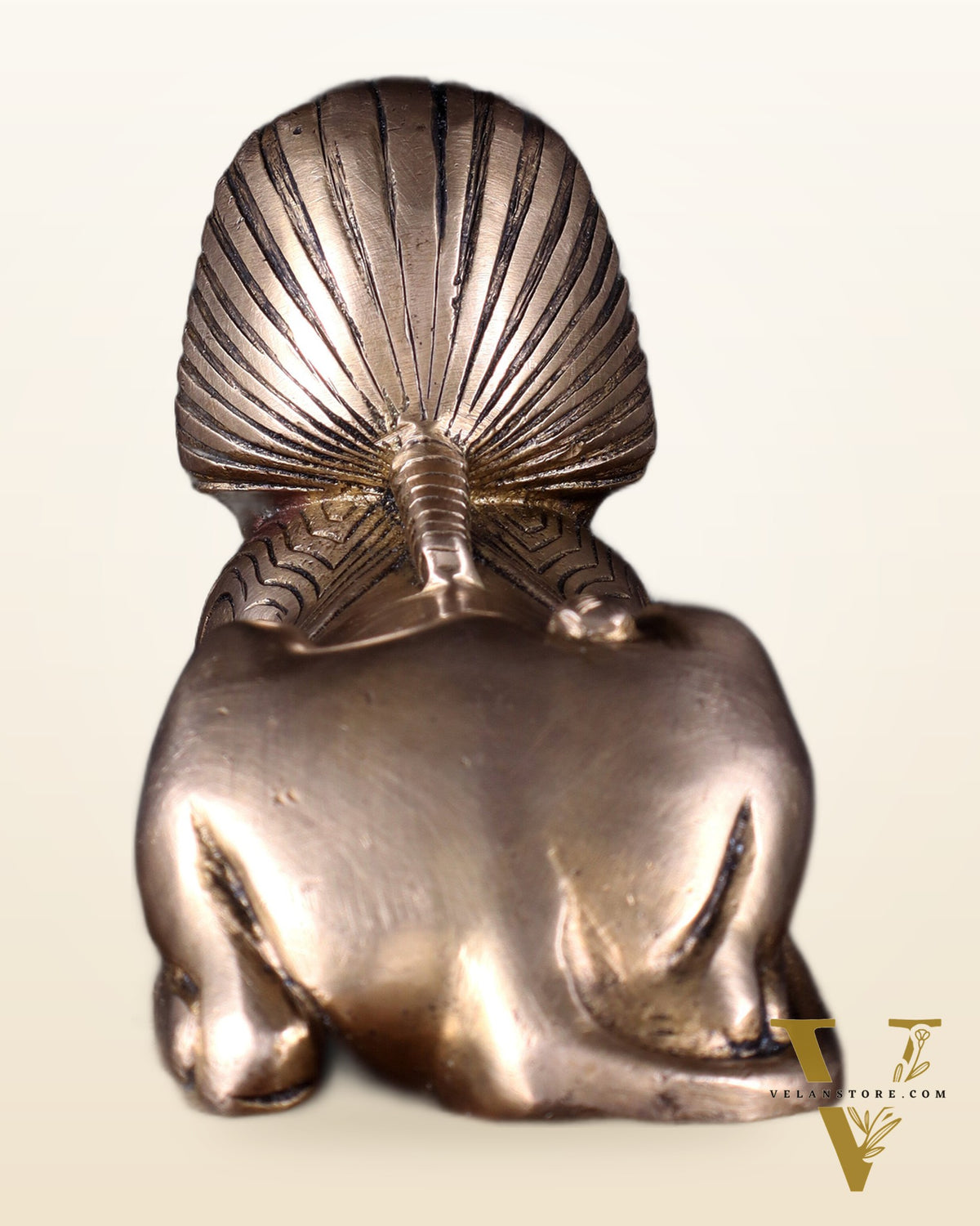Pure Brass Egyptian Sphinx of Giza Statue – Handcrafted Decorative Piece 8"