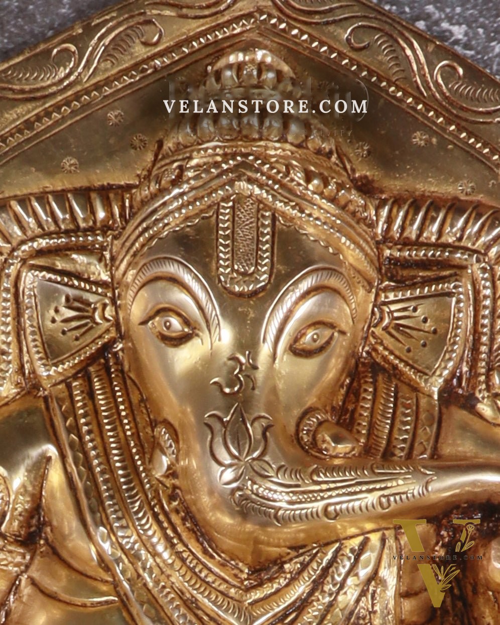 Pure Brass Full Body Lord Ganesha Wall Hanging – 10.5 Inch, 4.98 Kg