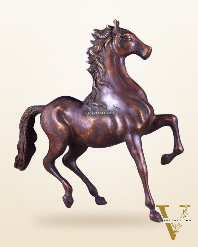 Pure Brass Galloping Horse Feng Shui Approved Statue
