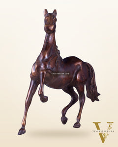 Pure Brass Galloping Horse Feng Shui Approved Statue