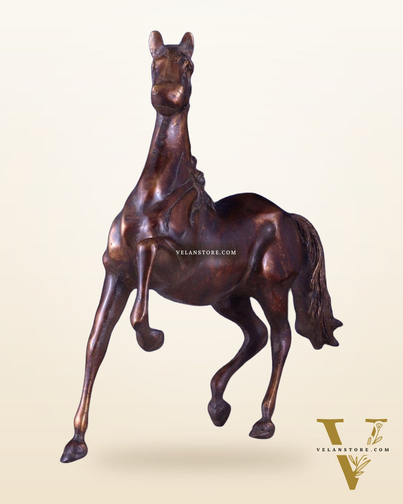 Pure Brass Galloping Horse Feng Shui Approved Statue