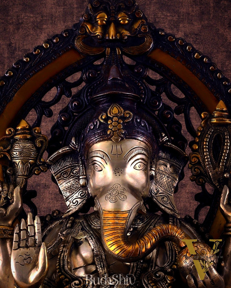 Pure Brass Ganesha large Idol 26 inch