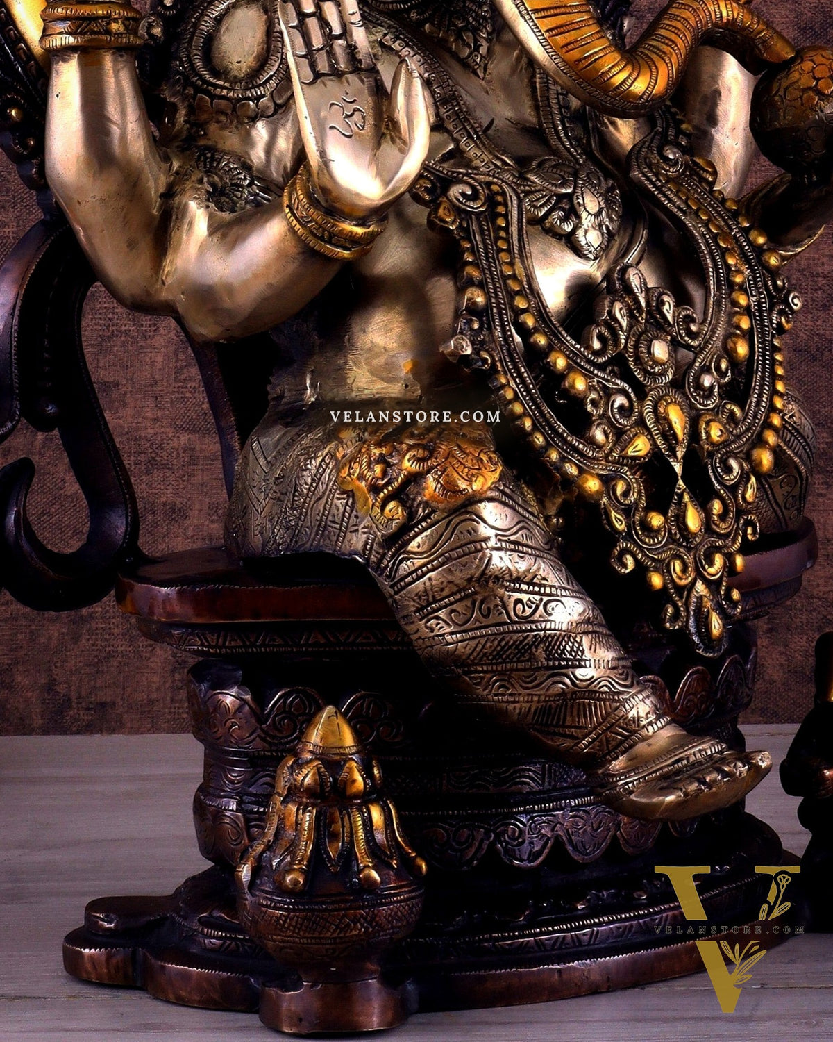 Pure Brass Ganesha large Idol 26 inch