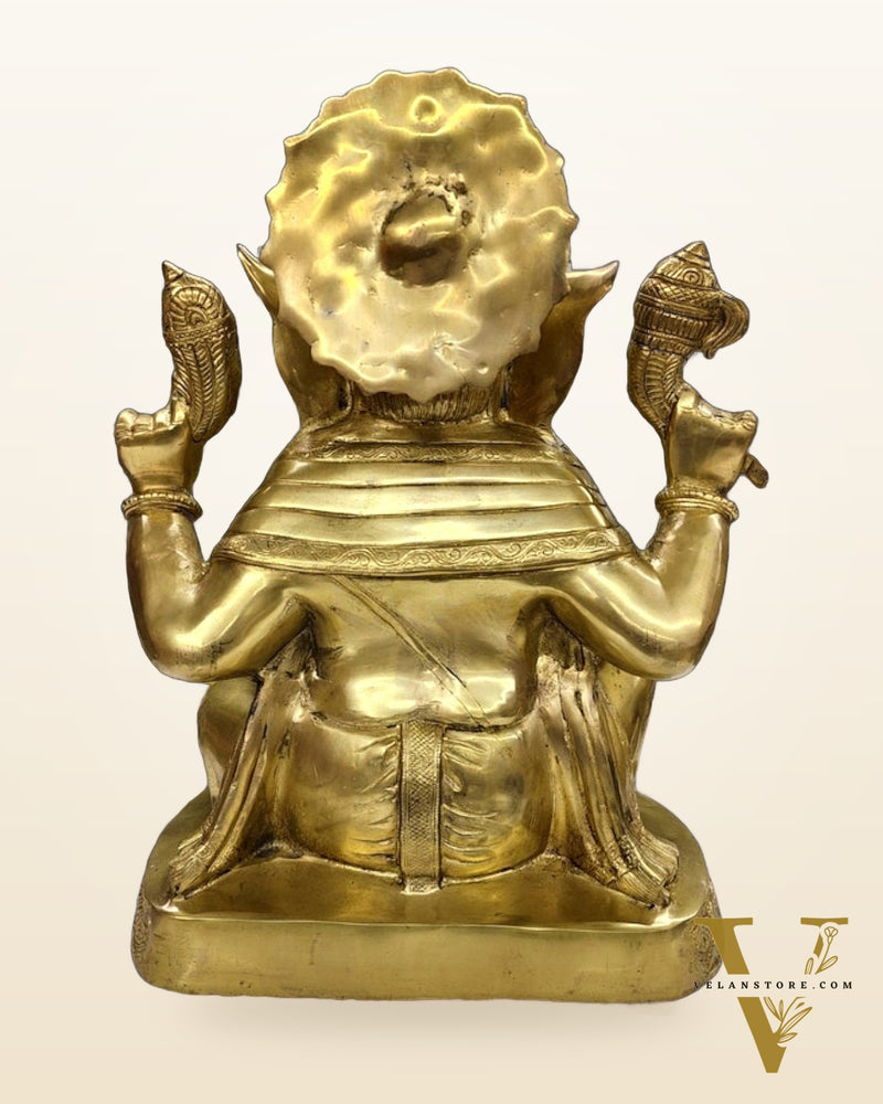 Pure Brass Ganesha Statue 22 inch