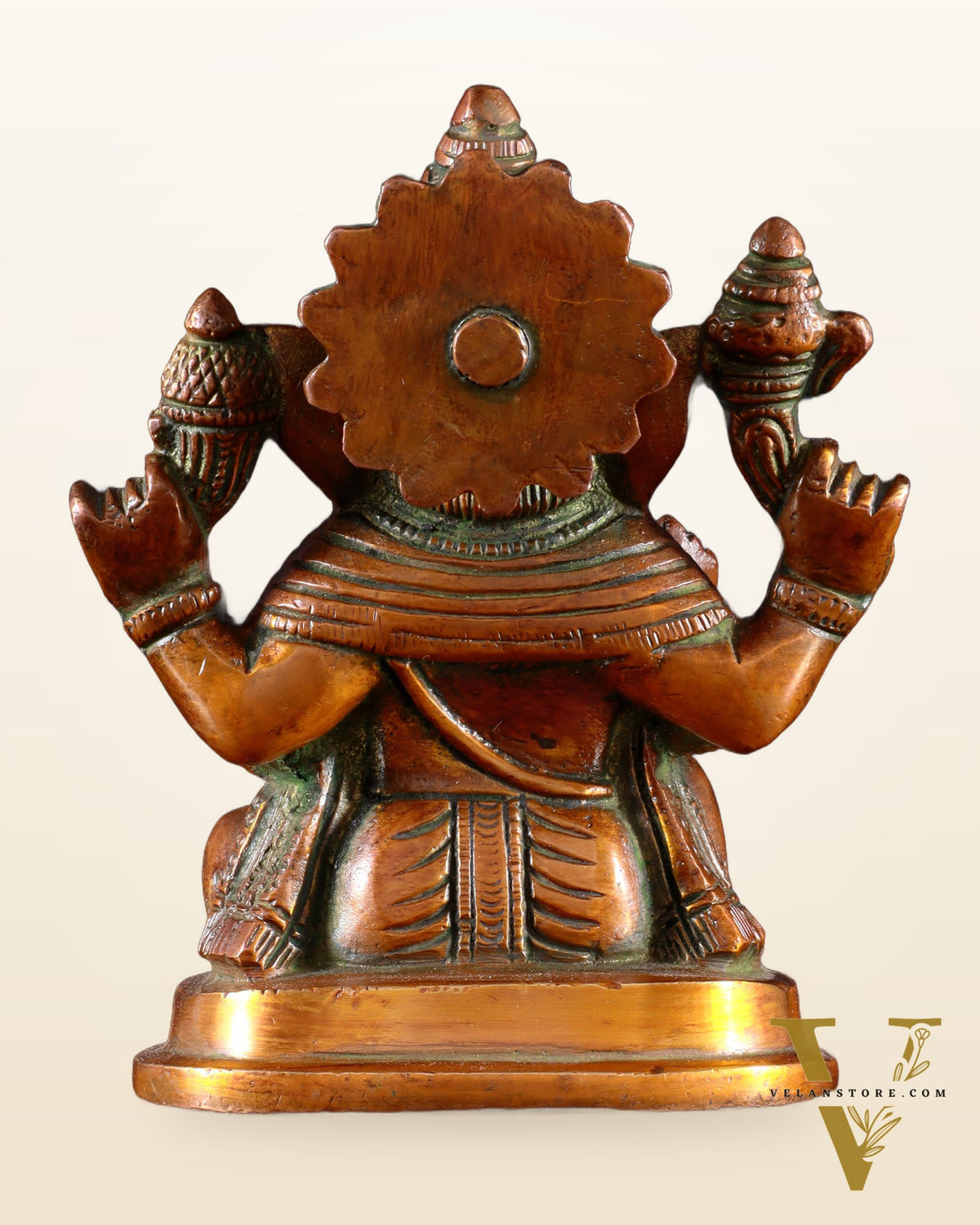 Pure Brass Ganesha Statue dual tone 5"