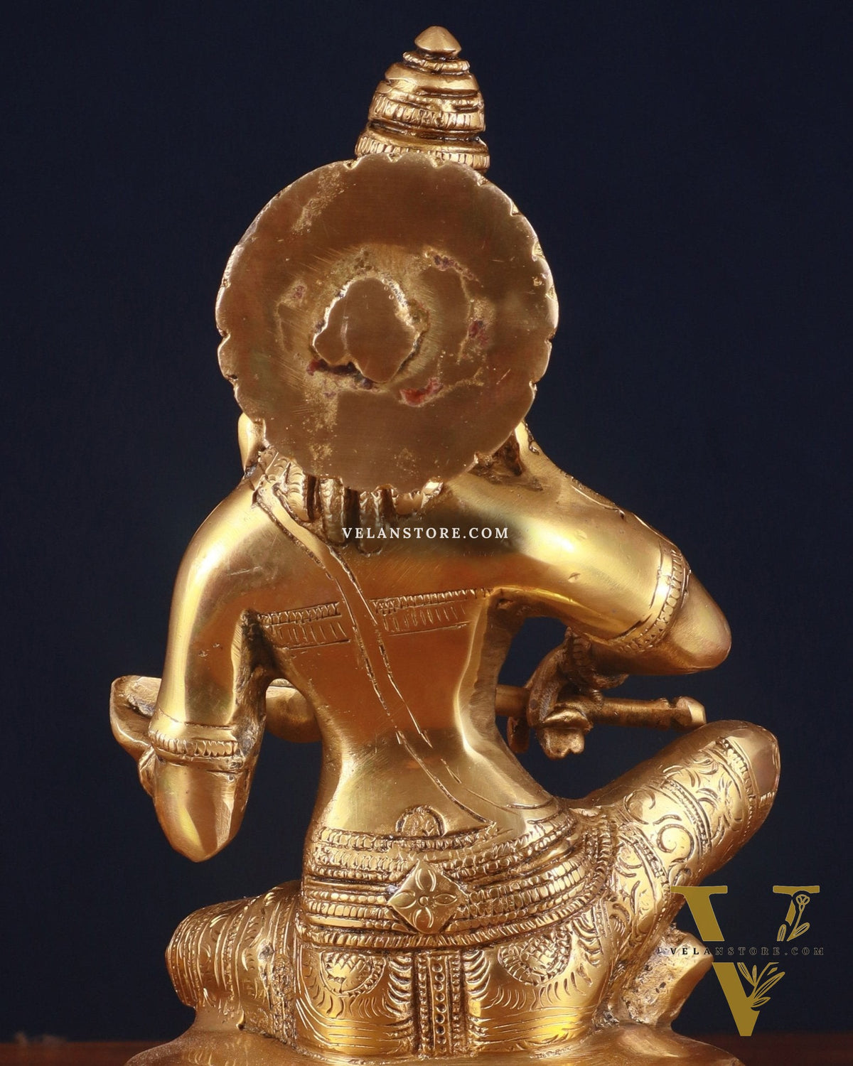 Pure Brass Goddess Annapurna Idol – 10 Inch,