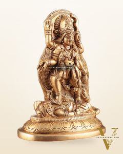 Pure Brass Goddess Kali Ma Idol 5"