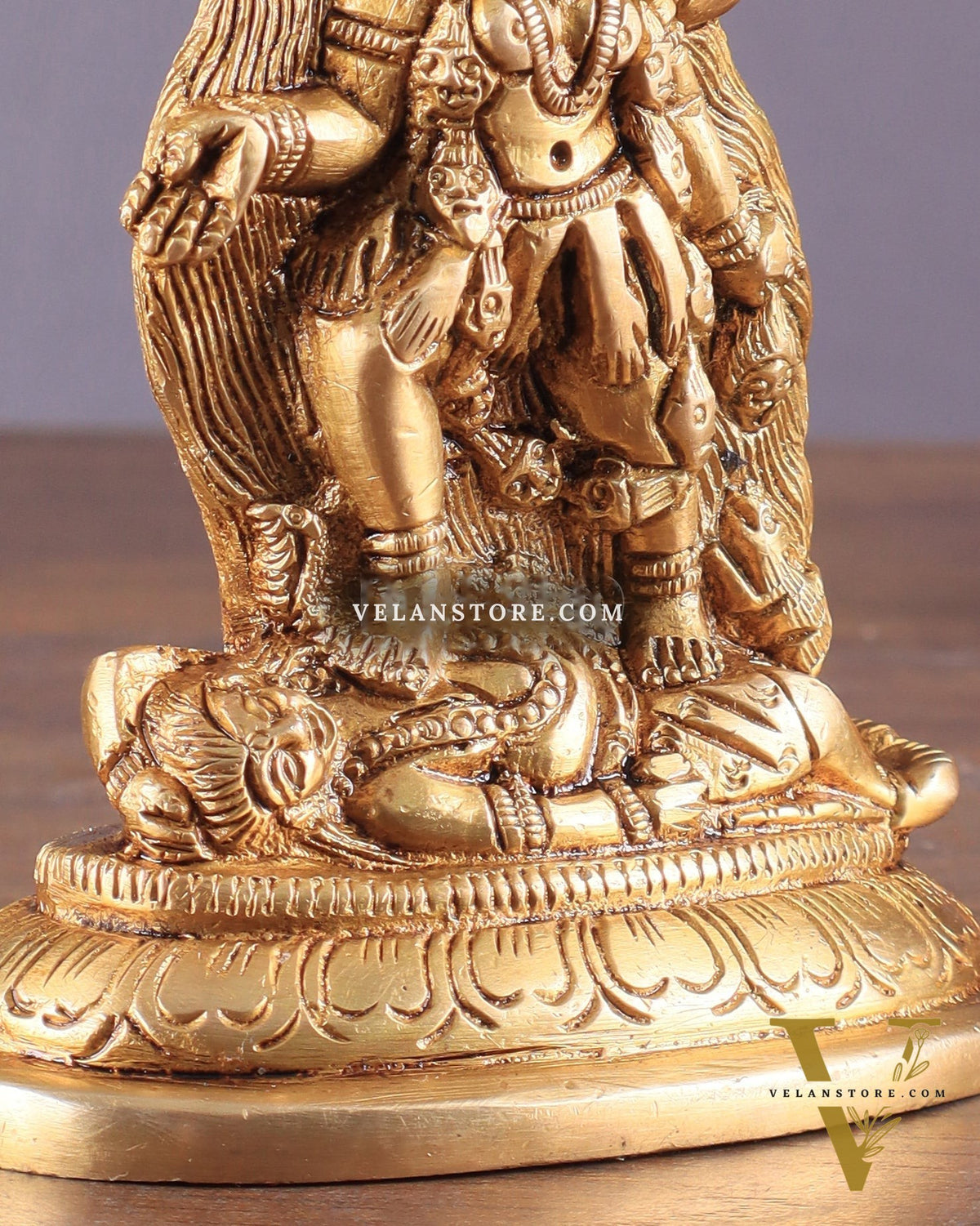Pure Brass Goddess Kali Ma Idol 5"