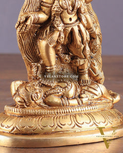 Pure Brass Goddess Kali Ma Idol 5"