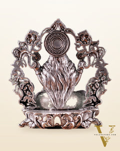 Pure Brass Goddess Lakshmi Idol silver plated – 4” superfine