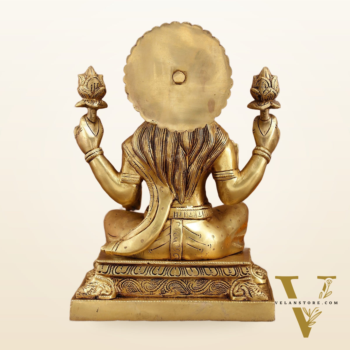 Pure Brass Goddess Lakshmi Statue 12 Inches | Symbol of Prosperity