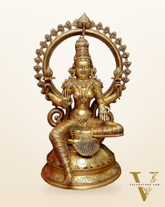 Pure Brass Goddess Lakshmi Superfine Idol 28"