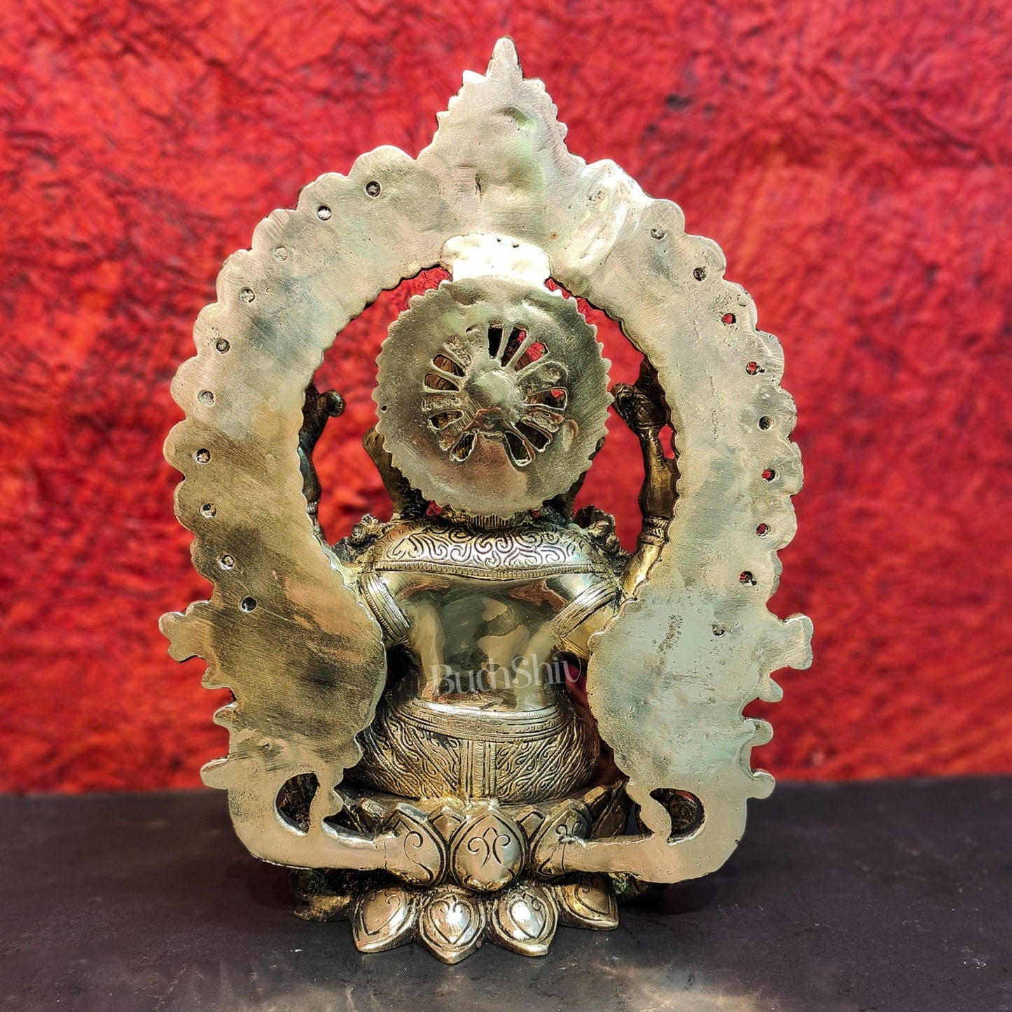 Pure Brass Handcrafted Ganesha Idol - 15.5" Height