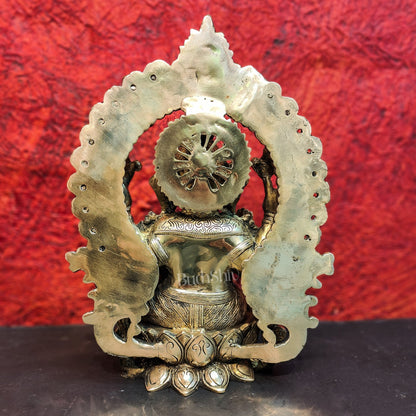Pure Brass Handcrafted Ganesha Idol - 15.5" Height