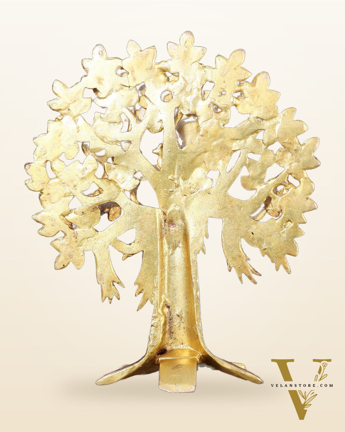 Pure Brass Handcrafted Kalpavriksha Tree – Table Decor 11"