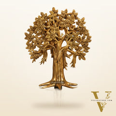 Pure Brass Handcrafted Kalpavriksha Tree - Table Standing - 11"