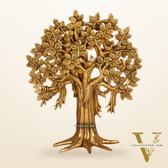 Pure Brass Handcrafted Kalpavriksha Tree - Table Standing - 11"