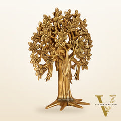 Pure Brass Handcrafted Kalpavriksha Tree - Table Standing - 11"