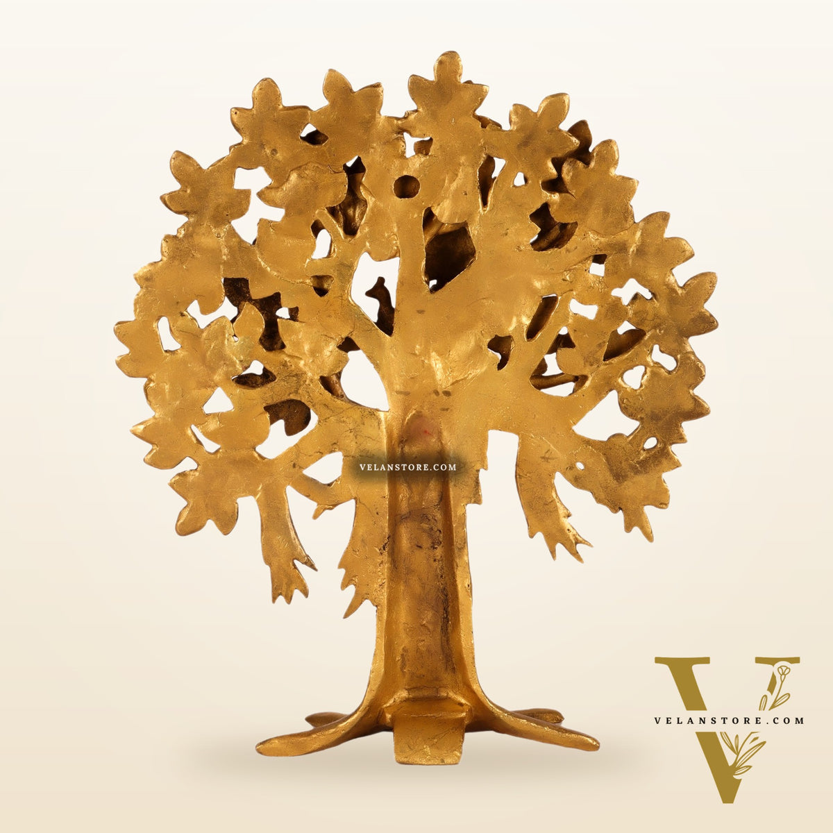 Pure Brass Handcrafted Kalpavriksha Tree - Table Standing - 11"