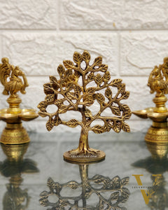 Pure Brass Handcrafted Kalpavriksha Tree - Table Standing 6"