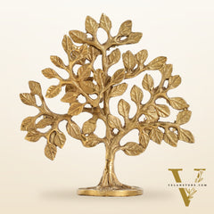 Pure Brass Handcrafted Kalpavriksha Tree - Table Standing 6"