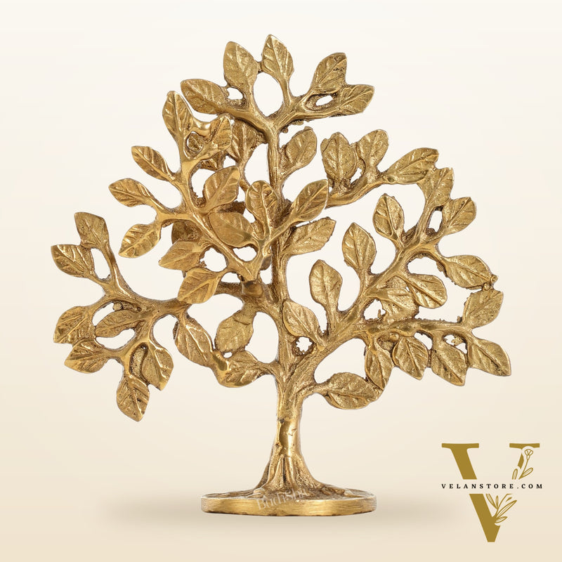 Pure Brass Handcrafted Kalpavriksha Tree - Table Standing 6"