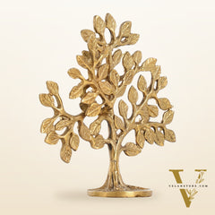 Pure Brass Handcrafted Kalpavriksha Tree - Table Standing 6"